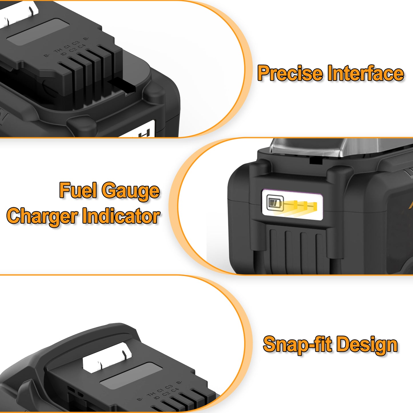 Lithium Battery 20V 6.0Ah 2Pack Large capacity Can be used for DeWalt