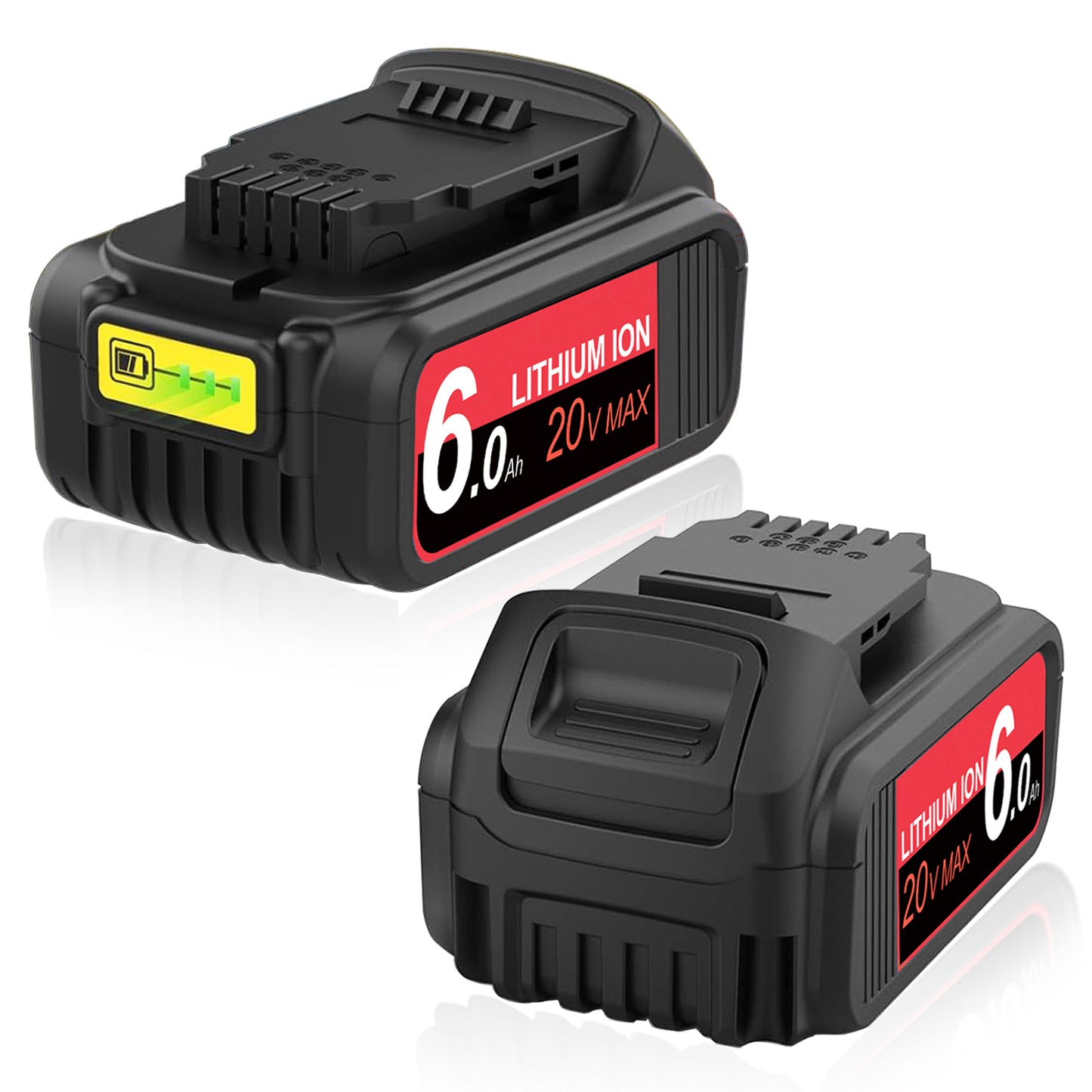 Lithium Battery 20V 6.0Ah 2Pack Large capacity Can be used for DeWalt